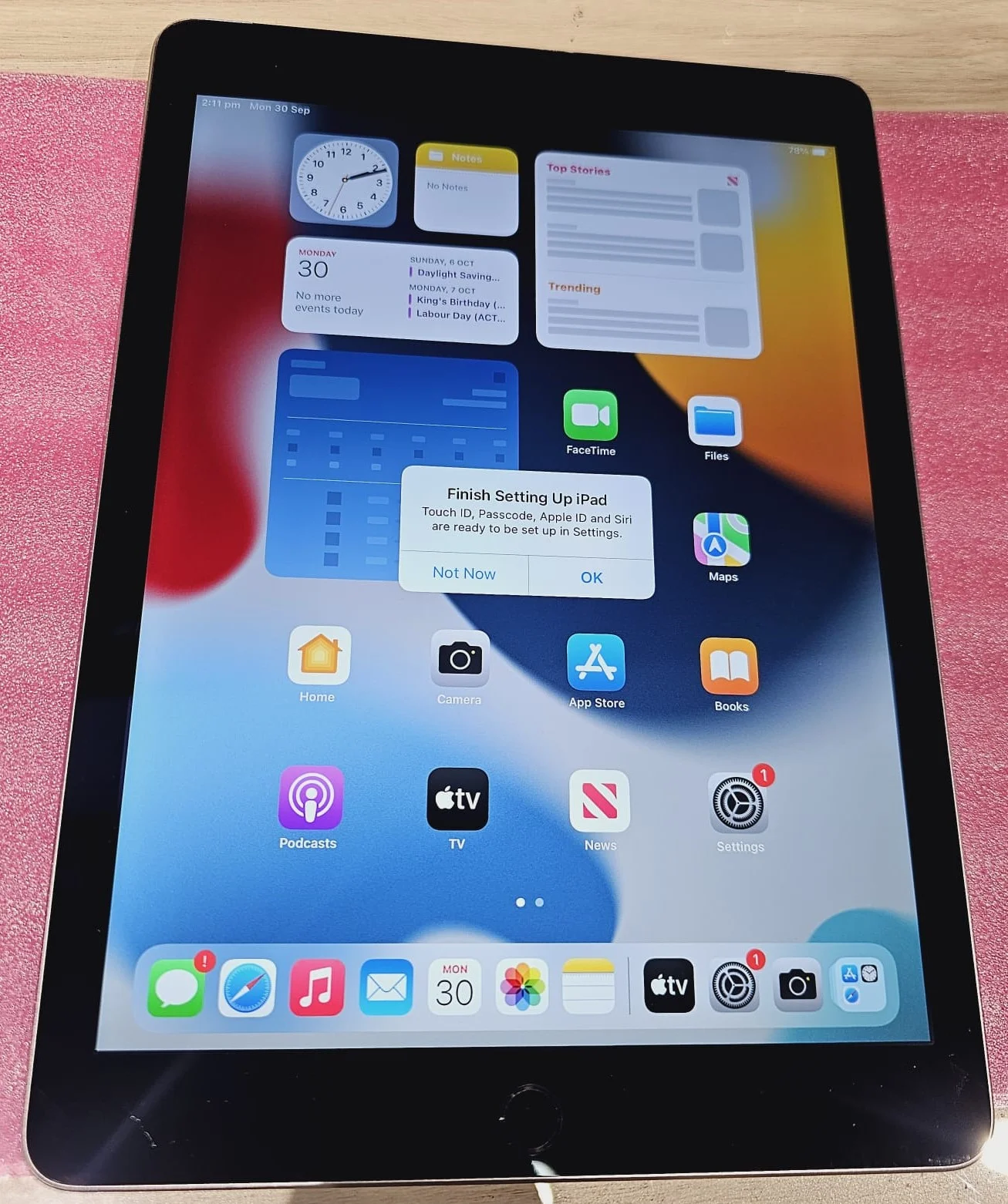 ipad 9th gen after repair