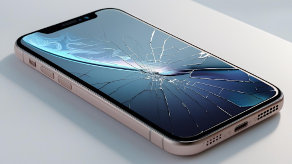 iphone screen cracked